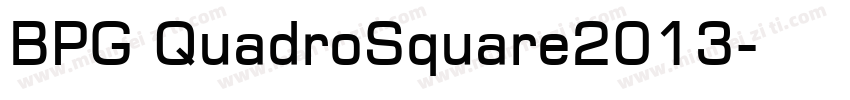 BPG QuadroSquare2013字体转换